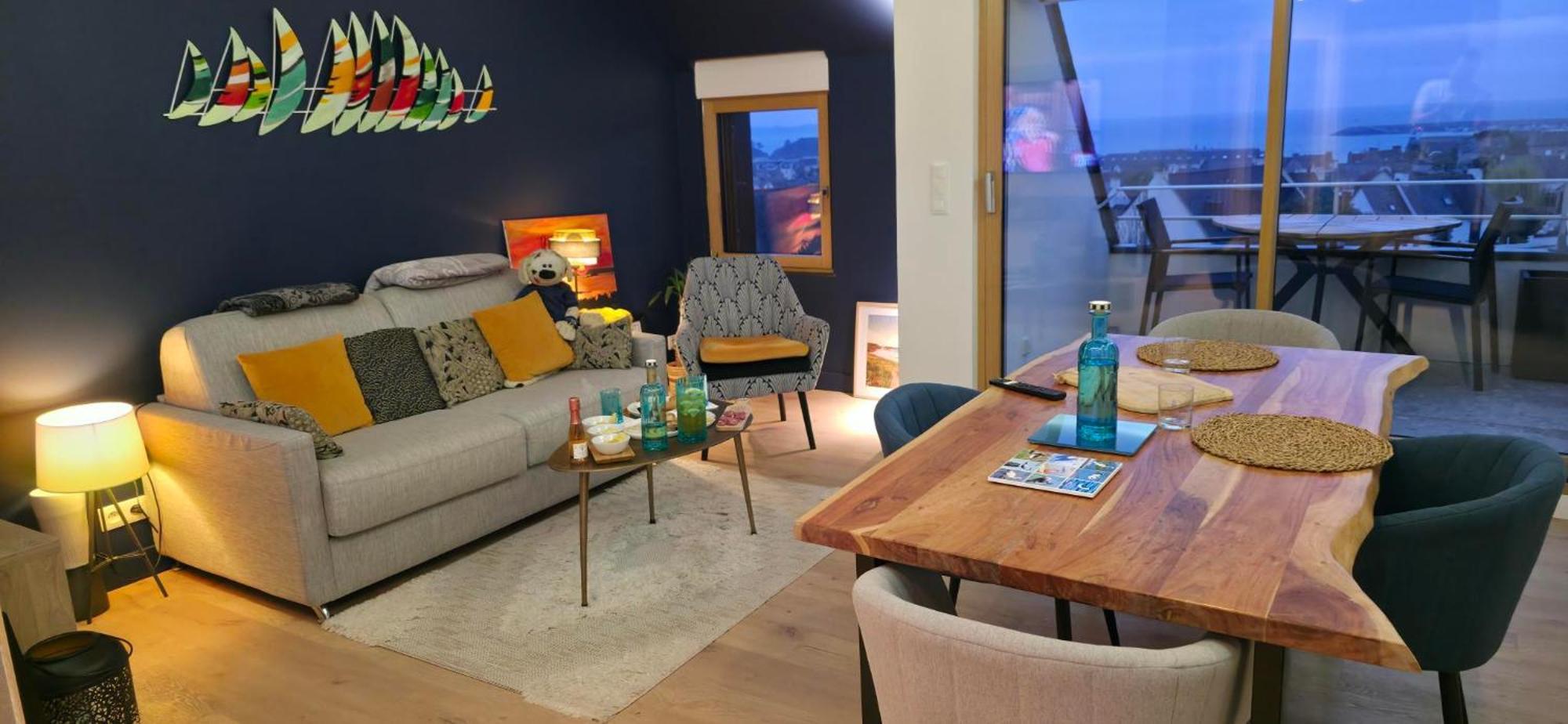Appartement Bretagne Vue Mer Exceptionnelle Sur Les Hauts D'Erquy Au Calme ! Et Au Pied Du Gr34 Exteriér fotografie
